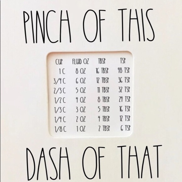 Kitchen Measurement Sign - Picture 2 of 2